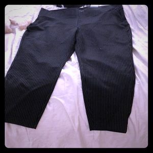 Torrid pinstripe capri pants